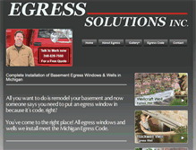 Tablet Screenshot of egresssolutions.com